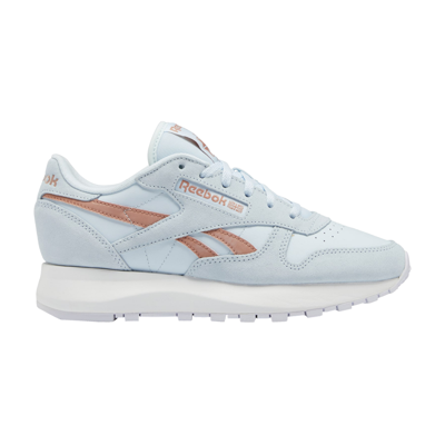 Pre-owned Reebok Wmns Classic Leather Sp 'glass Blue Canyon Coral'