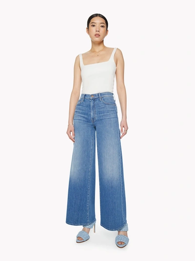 Mother The Undercover High Waist Wide Leg Jeans In Denim