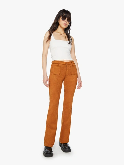Mother The Patch Slacker Spice Pants In Brown