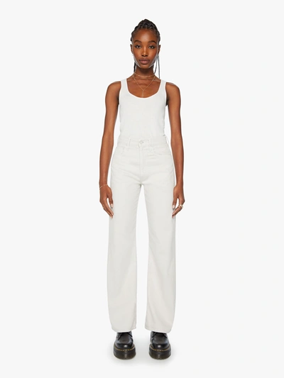 Mother The Lasso Heel Chalk Pants In White