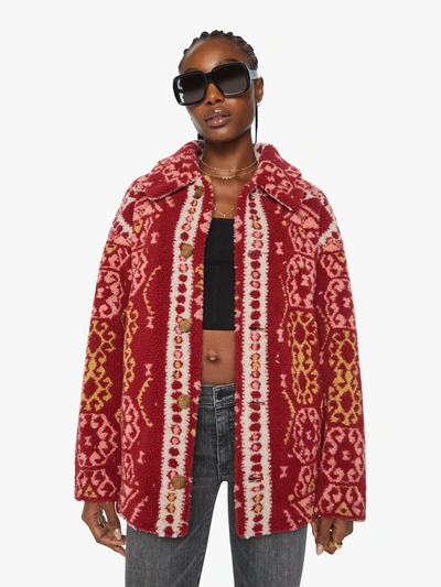 Mother The Warm And Fuzzy Snug As A Bug In A Rug Jacket In Red