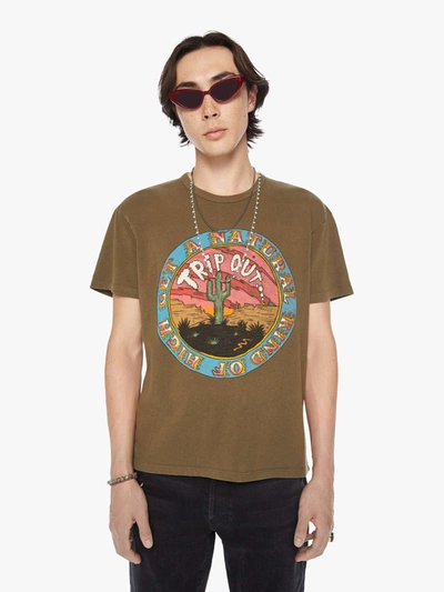 Mother The Lowdown Natural Kind Of High T-shirt In Green