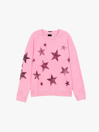 Mother The Champ Messy Stars Shirt In Pink