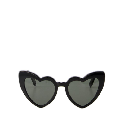 Saint Laurent Eyewear Geometric Frame Sunglasses In Black