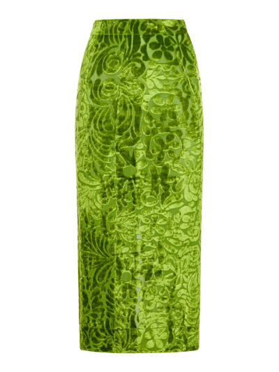 Jil Sander Embroidered In Green