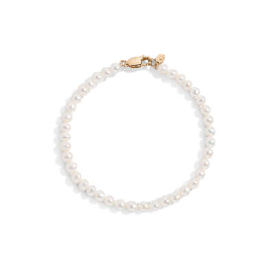 Aurate New York Classic Pearl Bracelet In Yellow