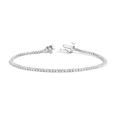 Aurate New York Classic Lab Grown Diamond Tennis Bracelet In White