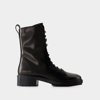 AEYDE ISA ANKLE BOOTS - AEYDE - LEATHER - BLACK