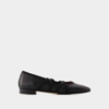 Carel Tutu Ballerinas -  - Leather - Black In Black