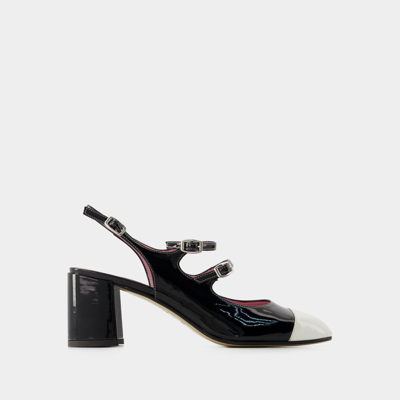 CAREL PAPAYA PUMPS - CAREL - LEATHER - BLACK/IVORY