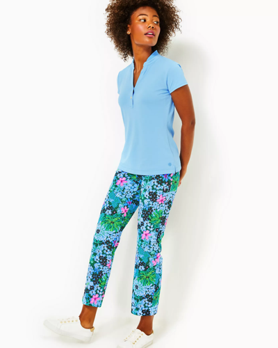 Lilly Pulitzer Upf 50+ Luxletic 28" Alston High Rise Pant In Multi Soiree All Day Golf