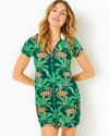 Lilly Pulitzer Upf 50+ Luxletic Cayo Costa Dress In Evergreen Stir It Up Engineered