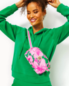 Lilly Pulitzer Jeanie Belt Bag In Kelly Green Hibis Kiss