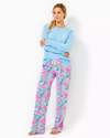 Lilly Pulitzer 30.5" Pajama Knit Pant In Multi Lil Soiree All Day