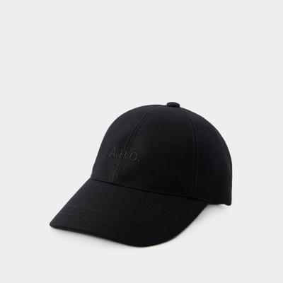 APC CASQUETTE CHARLIE - A.P.C. - COTON - NOIR