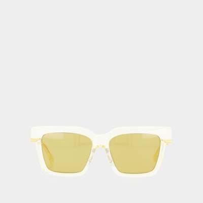 Bottega Veneta Sunglasses -  - Acetate - Gold/yellow
