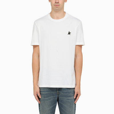 GOLDEN GOOSE WHITE T-SHIRT STAR COLLECTION