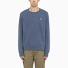 POLO RALPH LAUREN WASHED-OUT BLUE CREW-NECK SWEATSHIRT