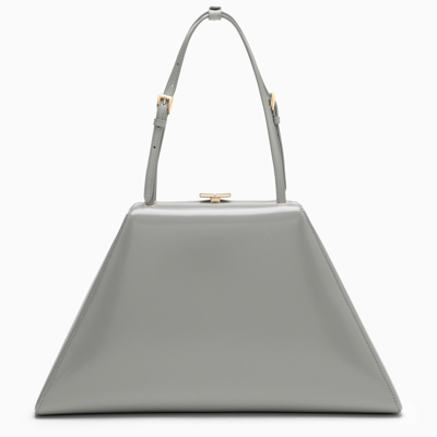 Prada Nube Bag In Brushed Leather In Grey