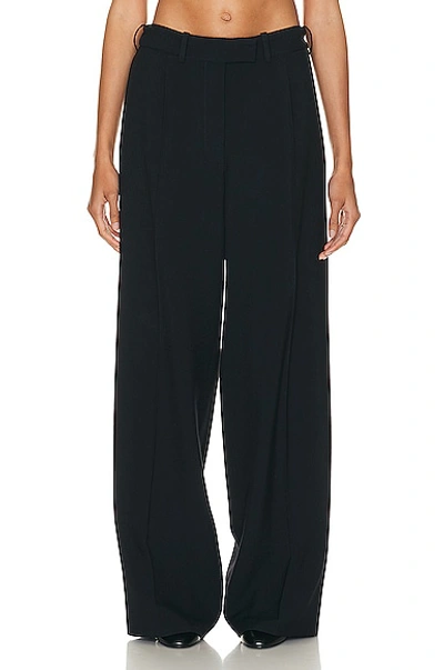 The Row Roan Oversized Canvas Pants In Night Sky