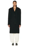 The Row Persia Oversized Virgin Wool Coat In Black