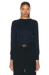 The Row Exeter Cashmere Sweater In Navy