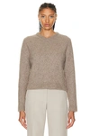 The Row Fayette Cashmere V-neck Sweater In Dirt Brown