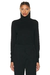 The Row Heva Turtleneck Sweater In Black