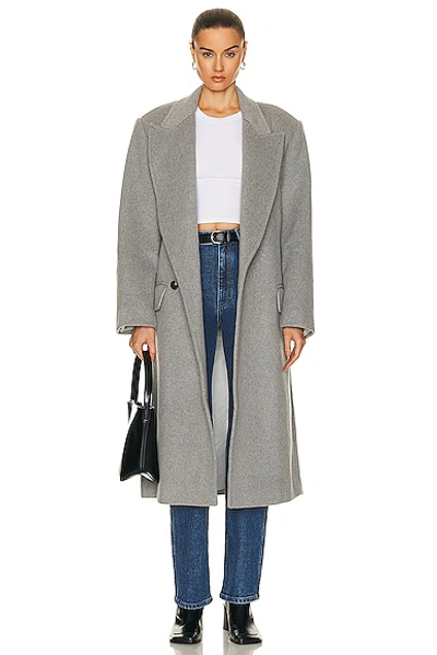 Grlfrnd Bronte Oversized Coat In Grey