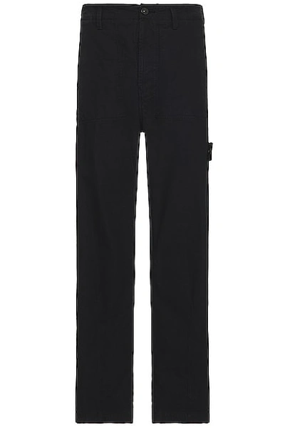 Stone Island Pants In Navy Blue
