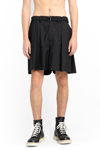 Sacai Belted Cargo Shorts In Black