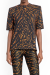 Attico Abstract-pattern T-shirt In Black