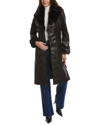 Via Spiga Belted Trench Coat In Brown