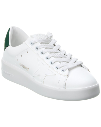 Golden Goose Pure Star Leather Trainer In White