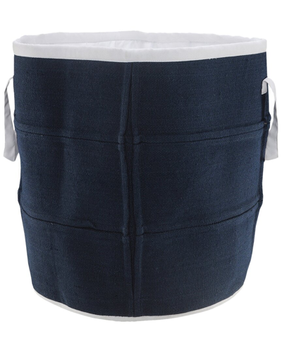 Lr Home Solid Blue Indoor Outdoor Storage Basket