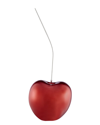 Finesse Decor Large Metallic Red Cherry Sculpture In Red