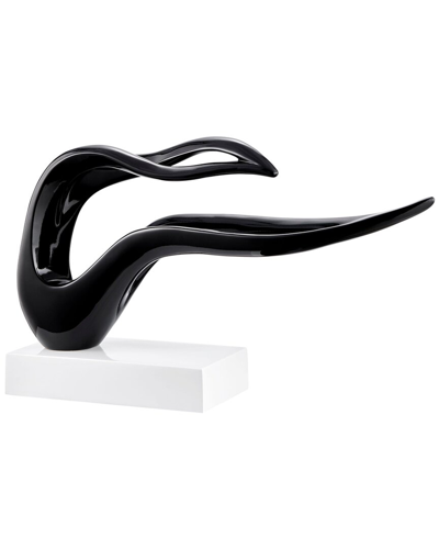 Finesse Decor Saggita Abstract Sculpture In Black