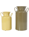 Peyton Lane Set Of 2 Decorative Jug Vases In Multicolor