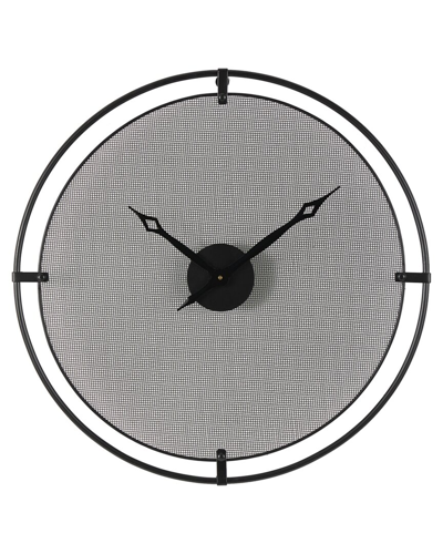 Peyton Lane Minimalistic Wall Clock In Black