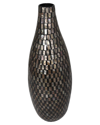 Peyton Lane Mother-of-pearl Handmade Mosaic Vase In Black