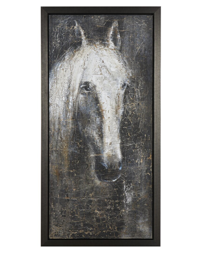 Peyton Lane Horse Textured Canvas Framed Wall Art