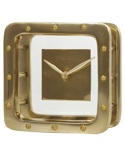 Peyton Lane Decorative Floating Clock In Gold