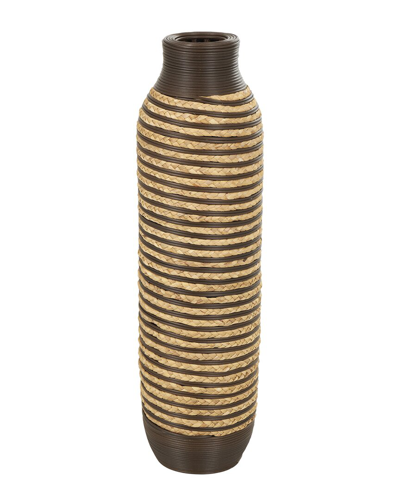 Peyton Lane Seagrass Handmade Vase In Brown