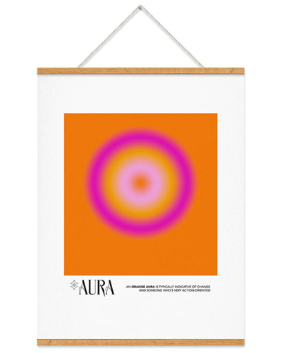 Deny Designs Mambo Art Studio Orange Aura Art Print