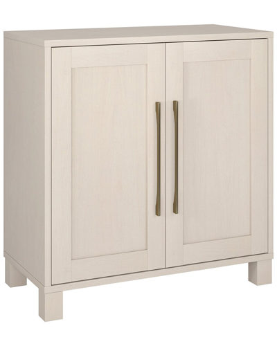 Abraham + Ivy Chabot 28in Rectangular Accent Cabinet In White