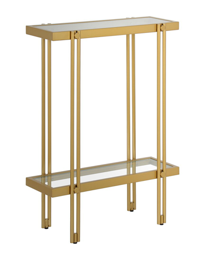 Abraham + Ivy Inez 22in Rectangular Console Table In Gold
