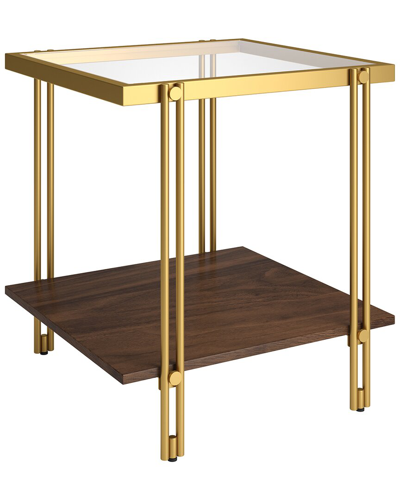 ABRAHAM + IVY ABRAHAM + IVY INEZ 20IN SQUARE SIDE TABLE WITH SHELF
