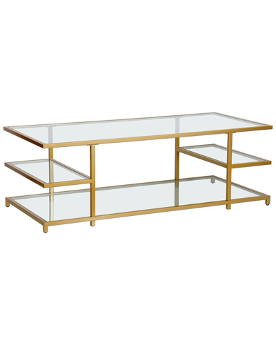 Abraham + Ivy Greenwich 54in Rectangular Coffee Table In Gold