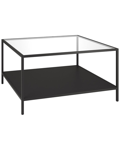 Abraham + Ivy Sivil Square 32in Coffee Table With Metal Shelf