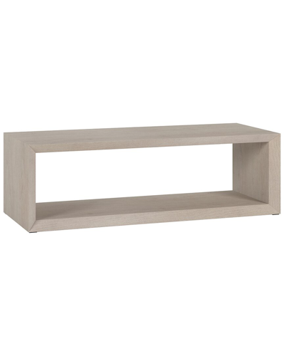 Abraham + Ivy Osmond 58in Rectangular Coffee Table In White